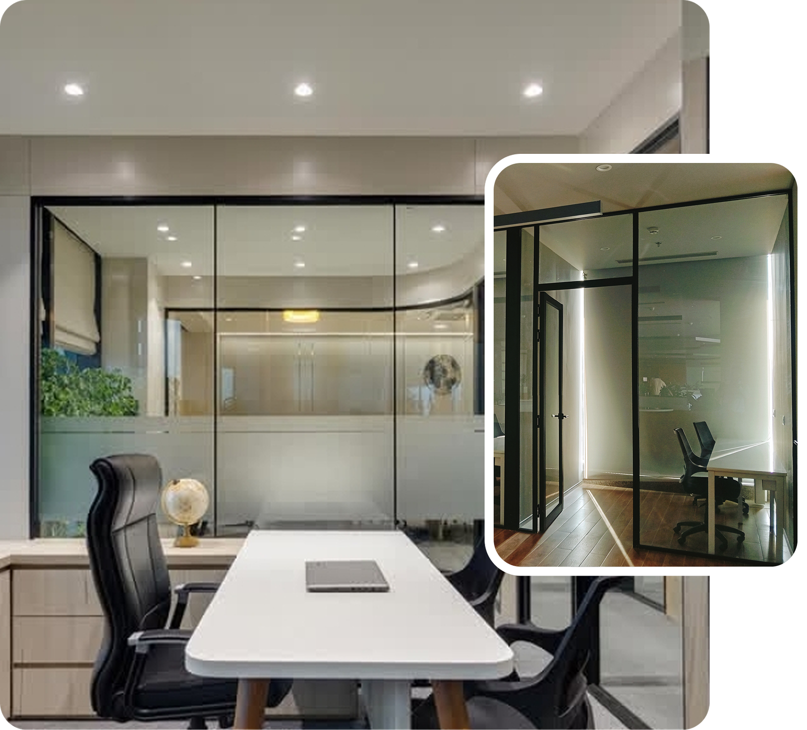 Office glass partitions — Vistara Technofab